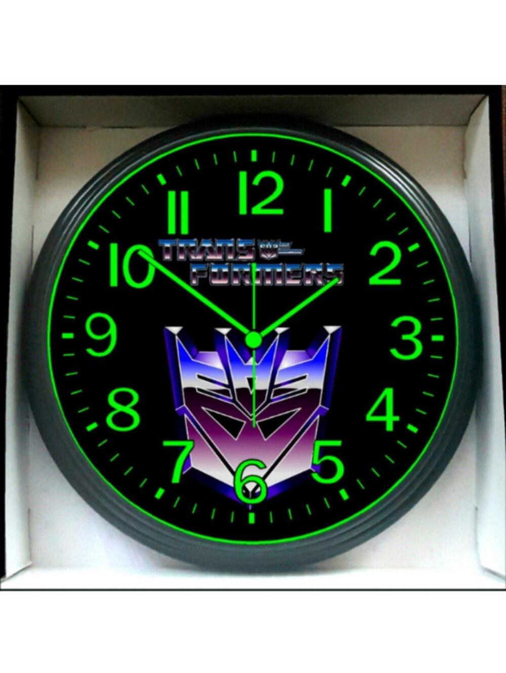 Transformers Glow In The Dark Wall Clock New!
